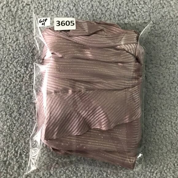 Alice & Trixie by Angela George Top Womens XS Metallic Pink V-Neck Ruffle Sleeve - Picture 8 of 8